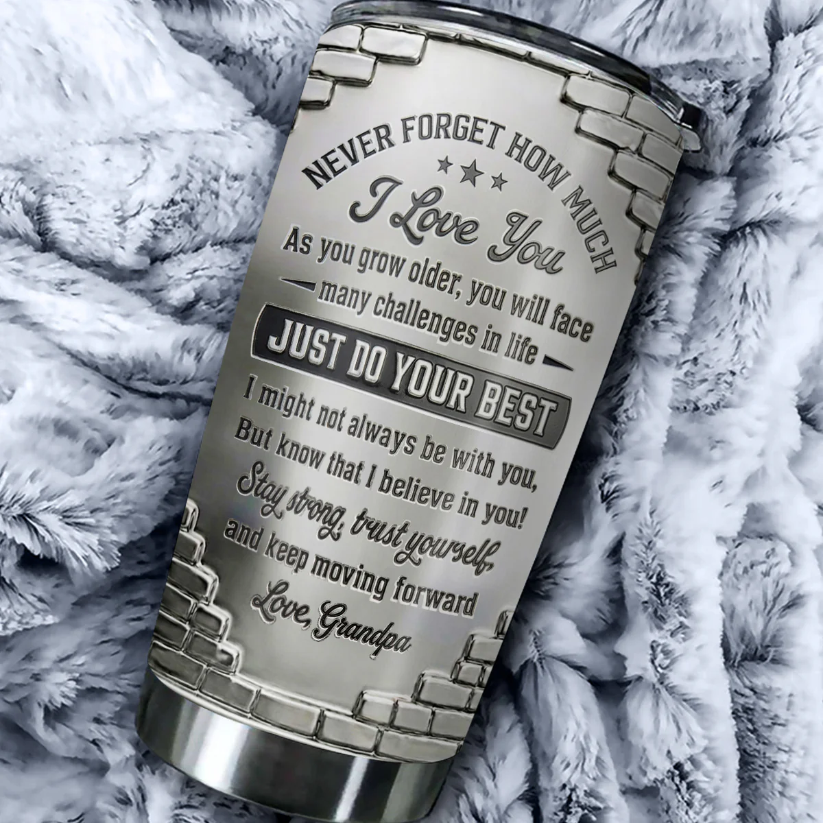 To My Granddaughter I Believe In You - Personalized Custom 3D Effect Tumbler - Image 3