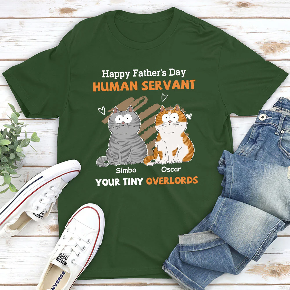 To My Human Servant - Personalized Custom Premium T-shirt - Image 2