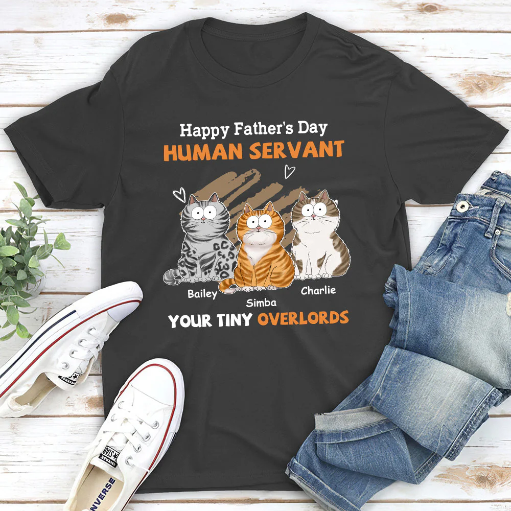 To My Human Servant - Personalized Custom Premium T-shirt - Image 4