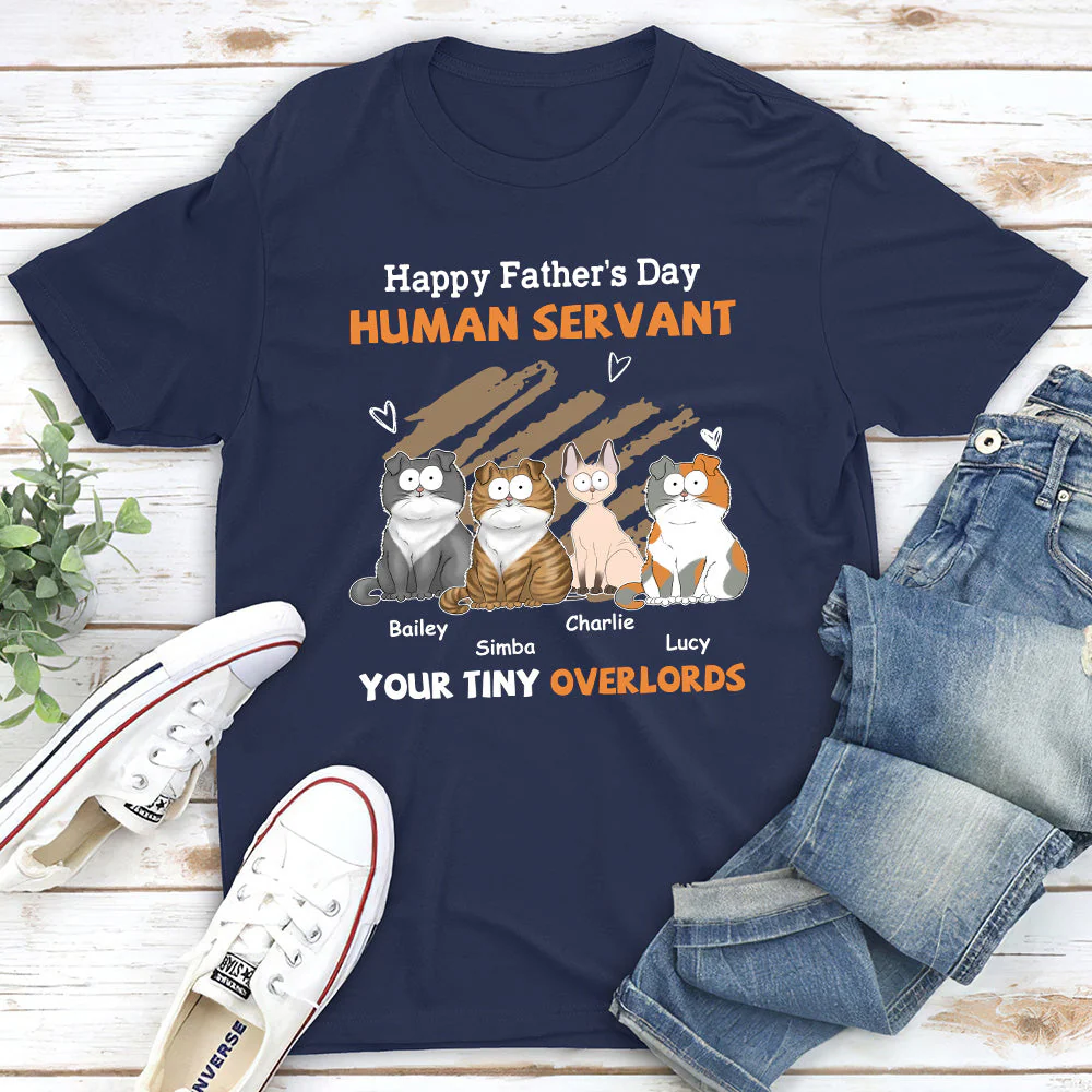 To My Human Servant - Personalized Custom Premium T-shirt - Image 5