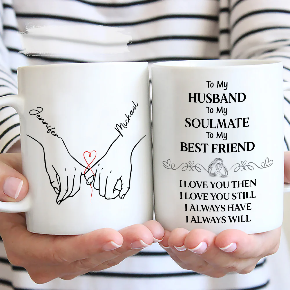 To My Husband Soulmate Best Friend - Personalized Custom Coffee Mug - Image 3