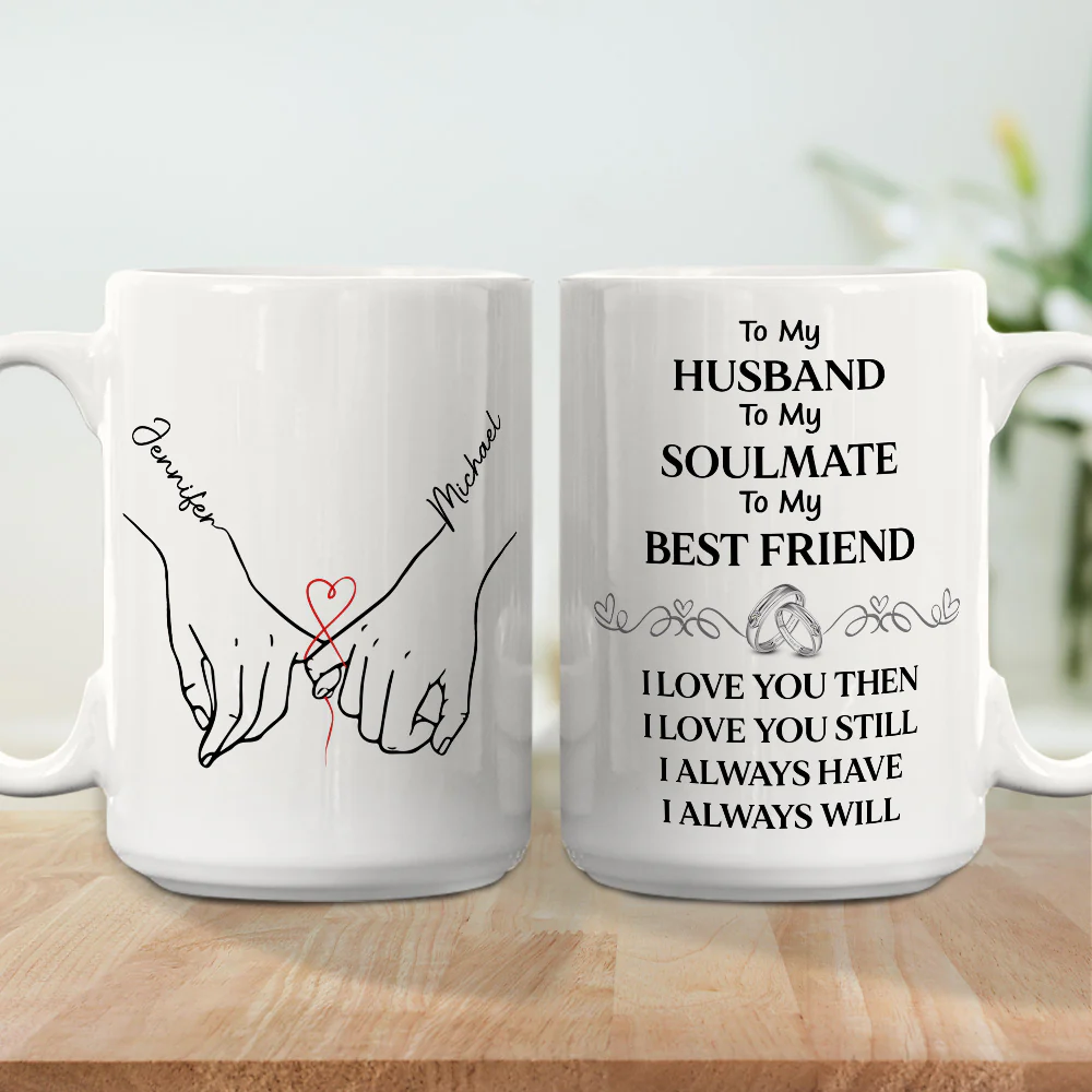 To My Husband Soulmate Best Friend - Personalized Custom Coffee Mug - Image 5