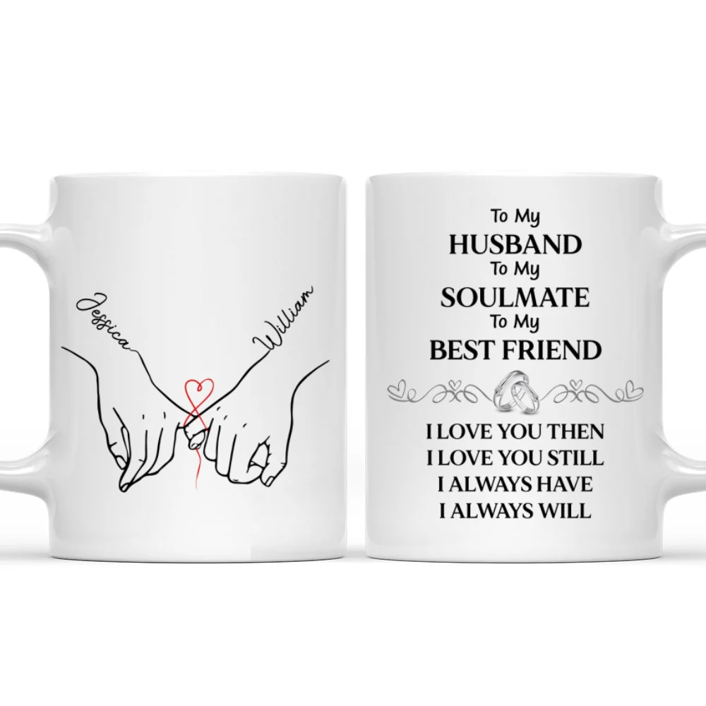 To My Husband Soulmate Best Friend - Personalized Custom Coffee Mug - Image 7