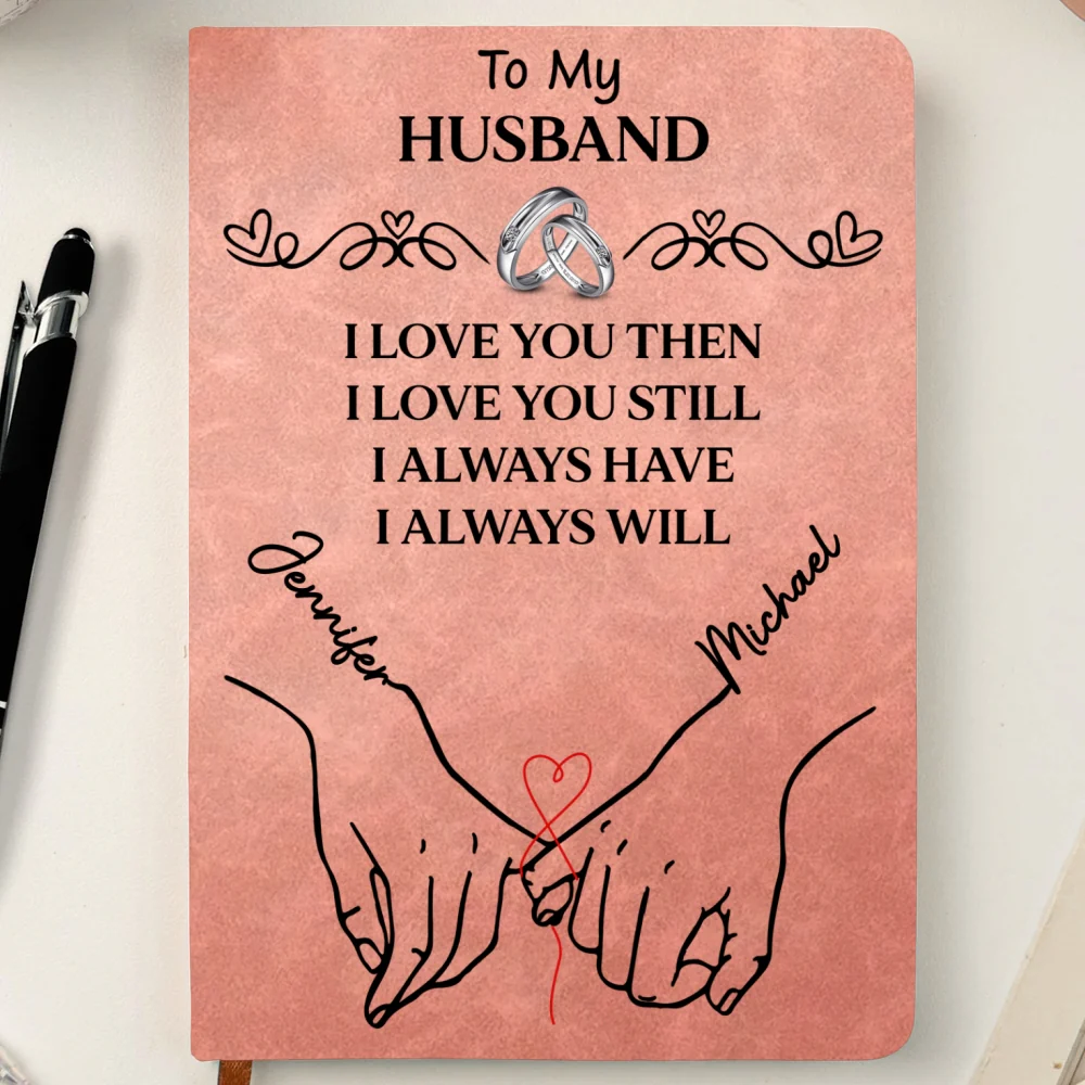 To My Husband Soulmate Best Friend - Personalized Custom Leather Journal - Image 8