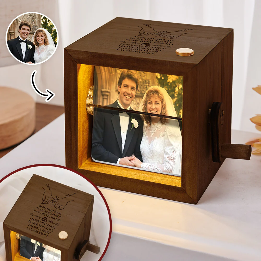 To My Husband Soulmate Best Friend - Personalized Custom Photo Flipbook Animation Box