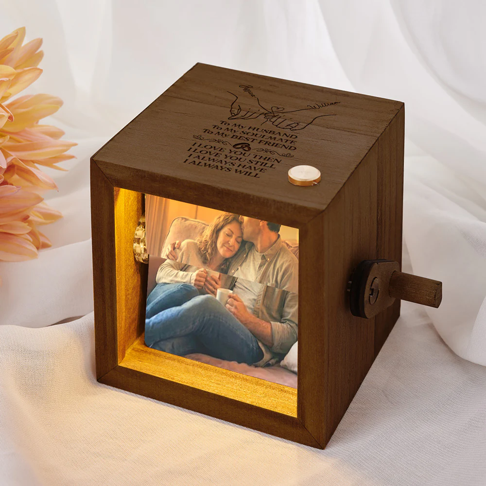 To My Husband Soulmate Best Friend - Personalized Custom Photo Flipbook Animation Box - Image 2