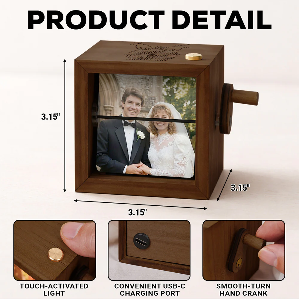 To My Husband Soulmate Best Friend - Personalized Custom Photo Flipbook Animation Box - Image 7