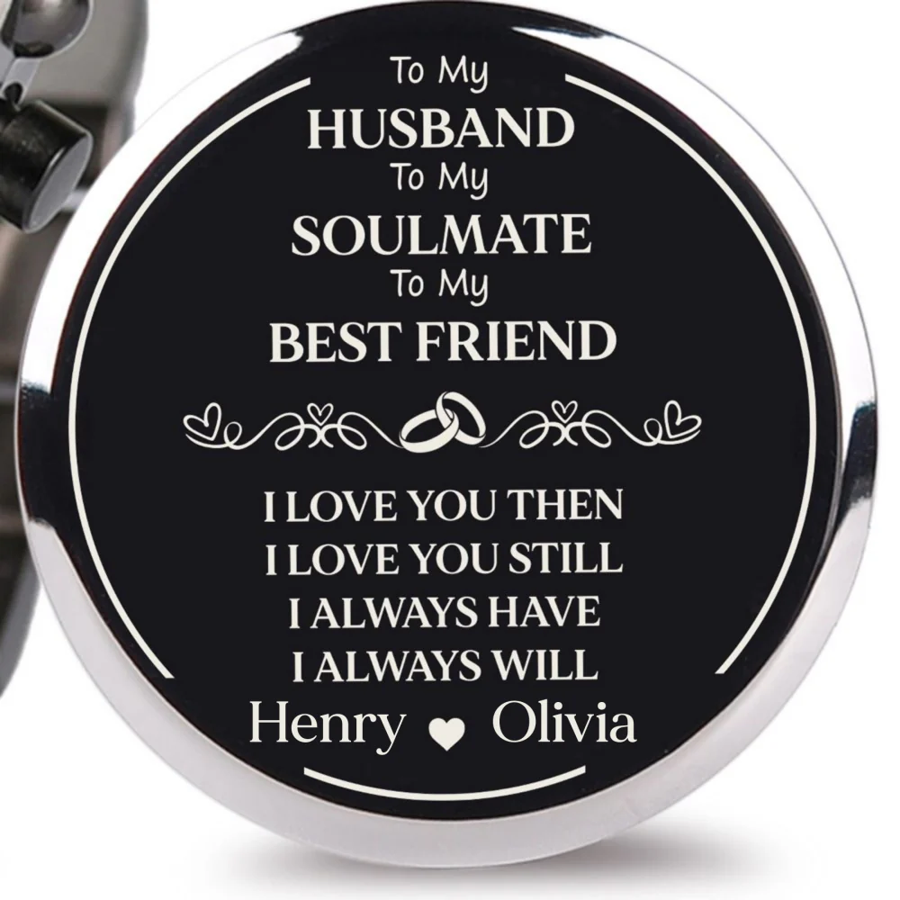 To My Husband Soulmate Best Friend - Personalized Engraved Wooden Watches GQ026 - Image 9