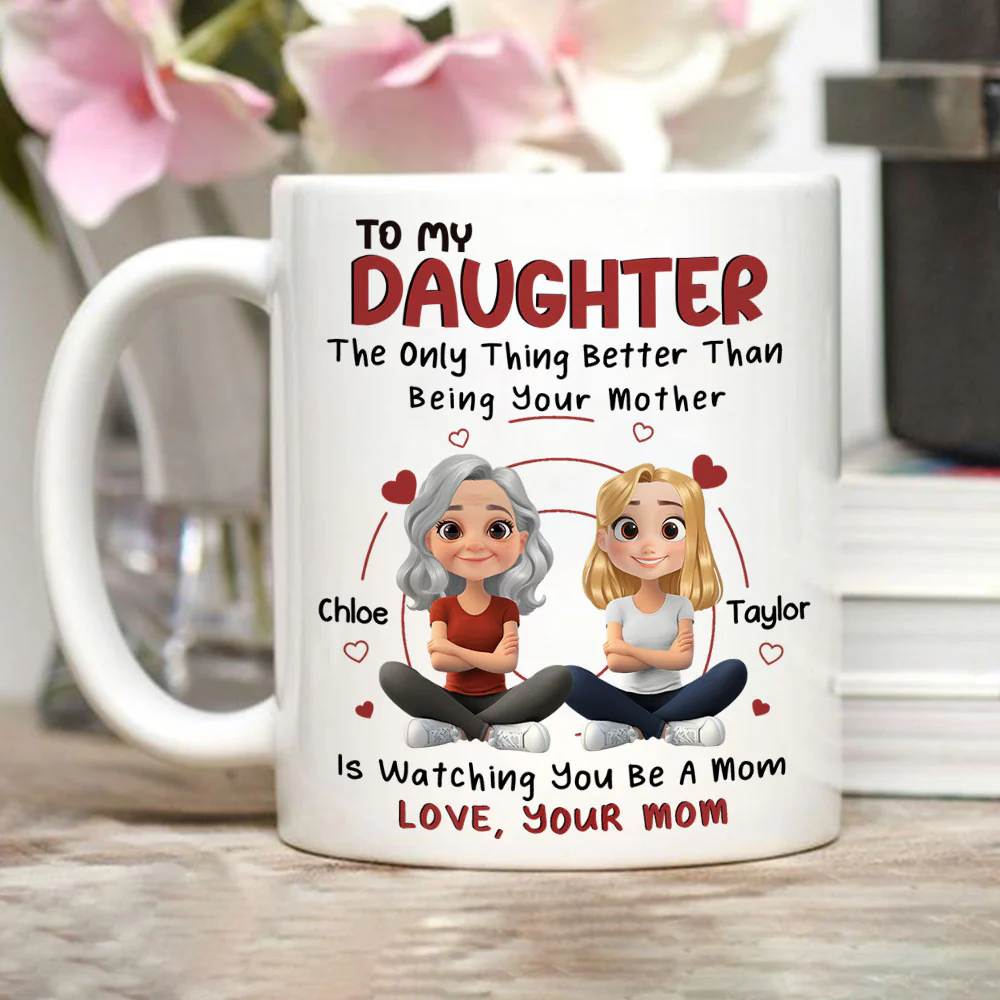 To My Lovely Daughter - Personalized Custom Coffee Mug - Image 2