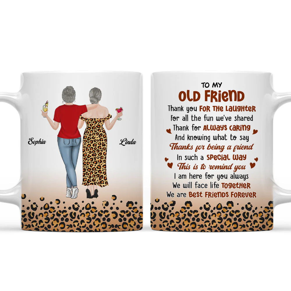 To My Old Friend - Personalized Custom Coffee Mug