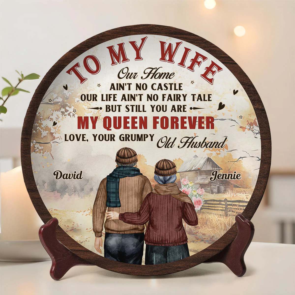To My Queen - Personalized Custom Plate