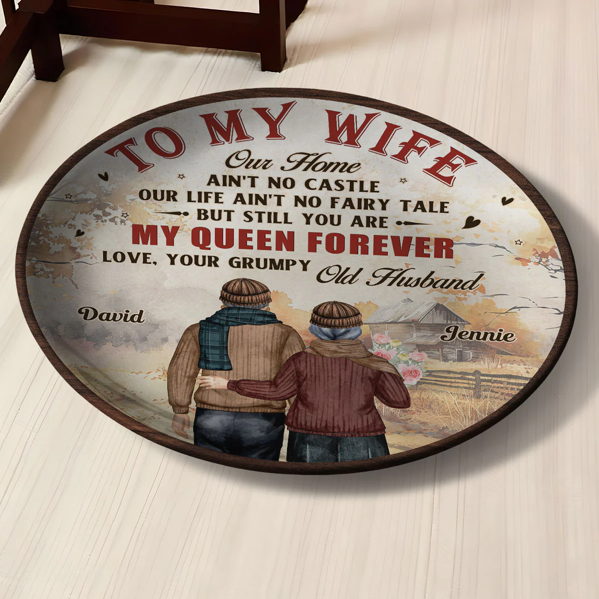 To My Queen - Personalized Custom Plate - Image 2