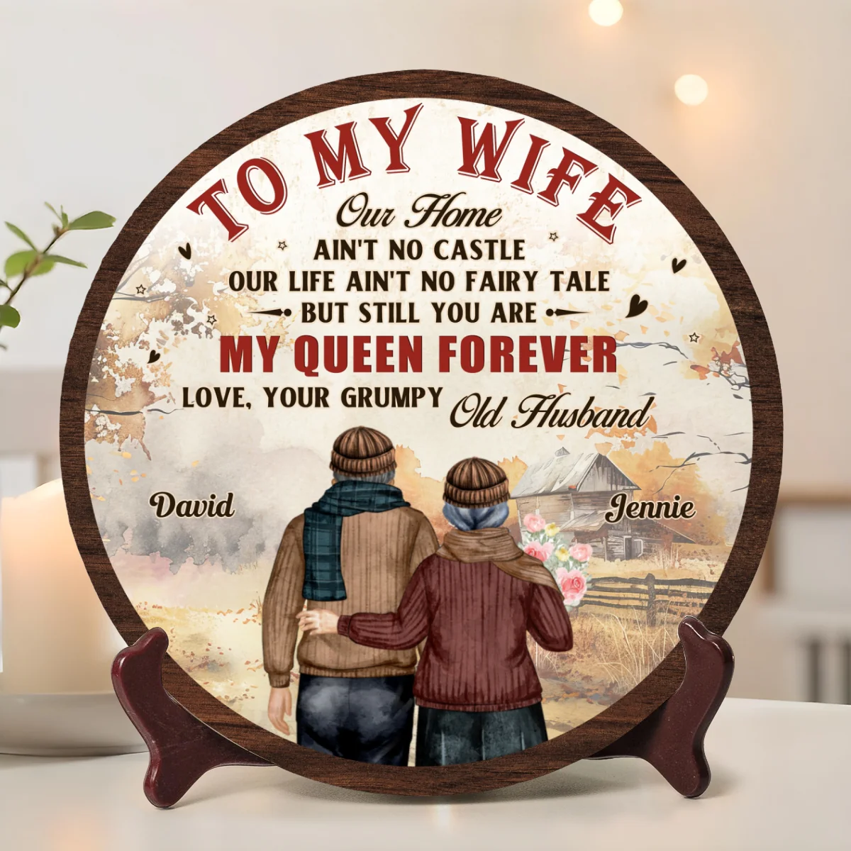 To My Queen - Personalized Custom Plate - Image 6