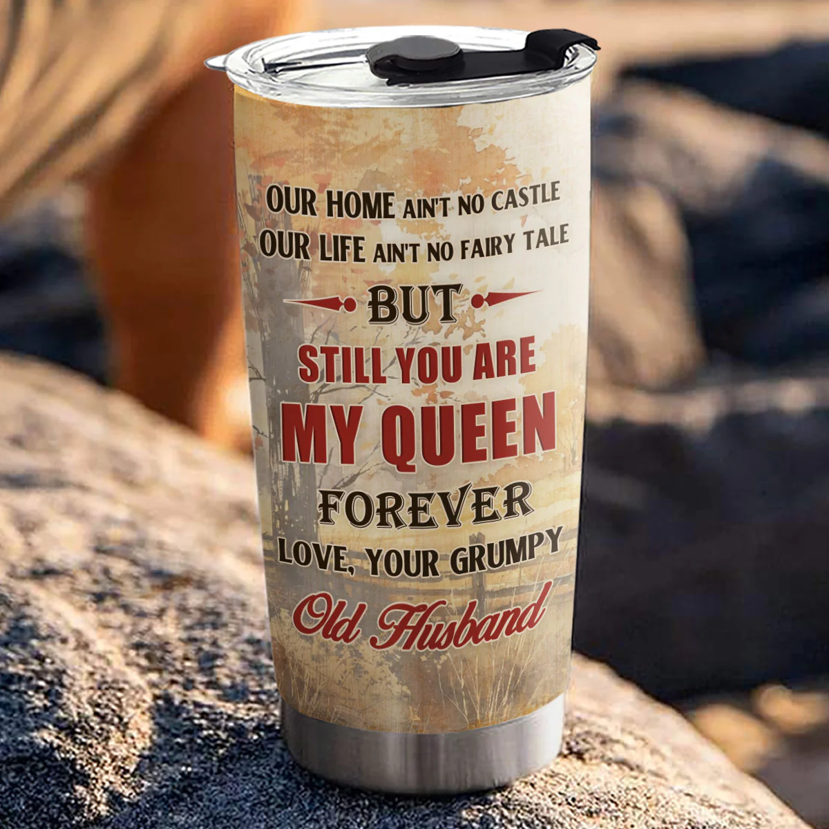 To My Queen - Personalized Custom Tumbler - Image 3