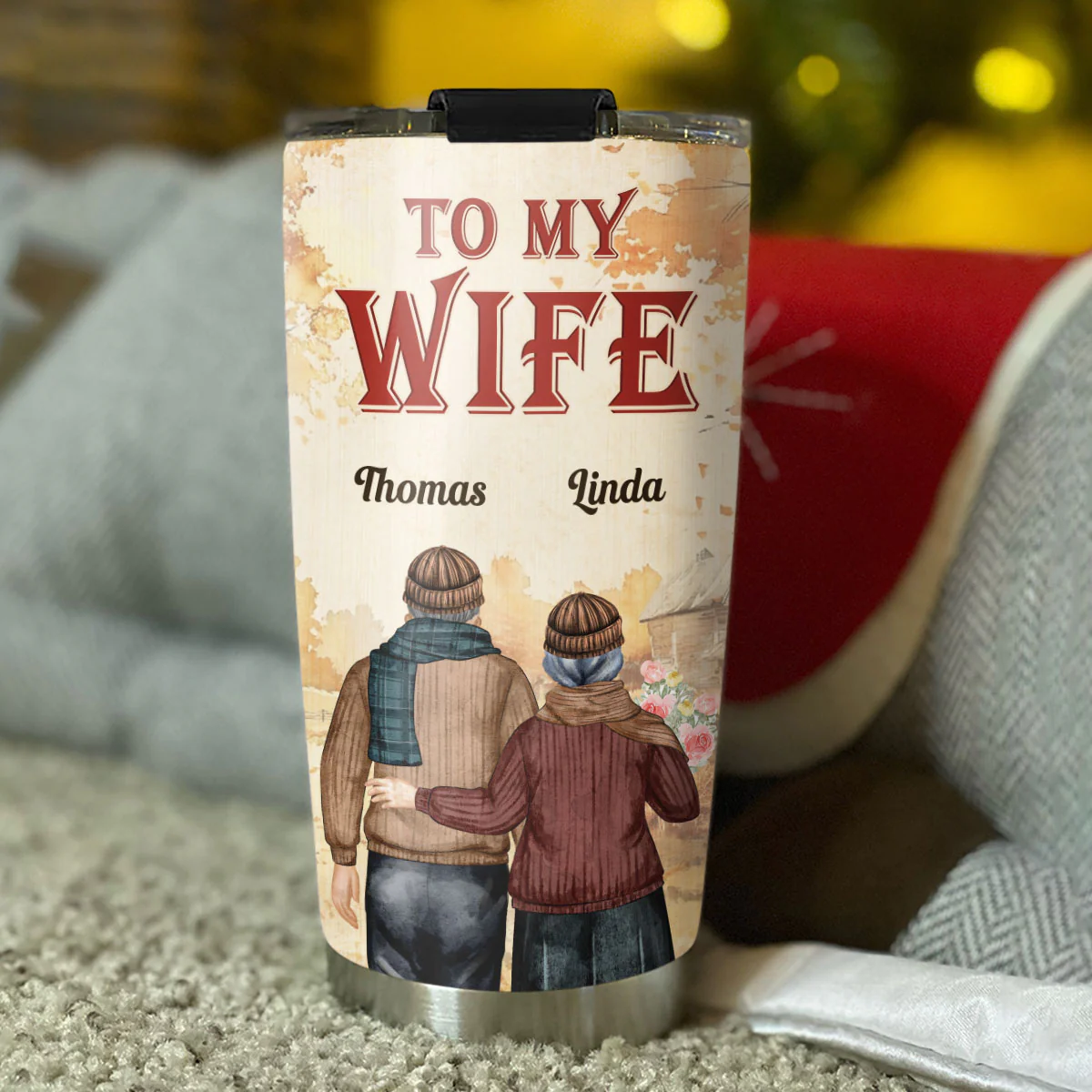 To My Queen - Personalized Custom Tumbler - Image 4