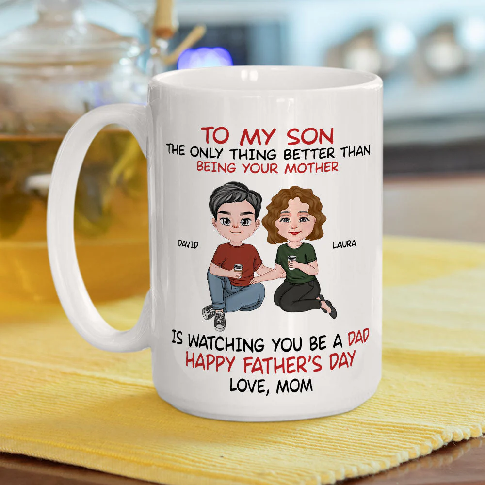To My Son From Mom - Personalized Custom Coffee Mug - Image 6