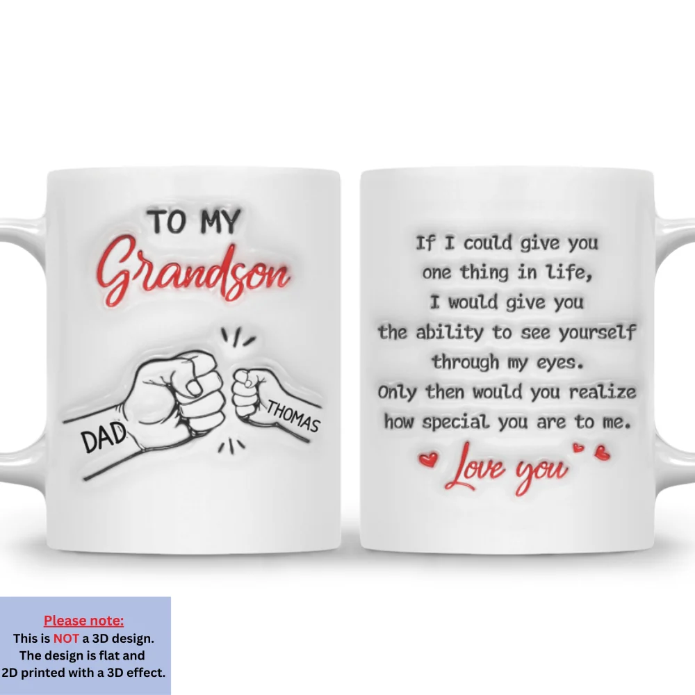 To My Son How Special You Are - Personalized Custom 3D Inflated Effect Mug - Image 7