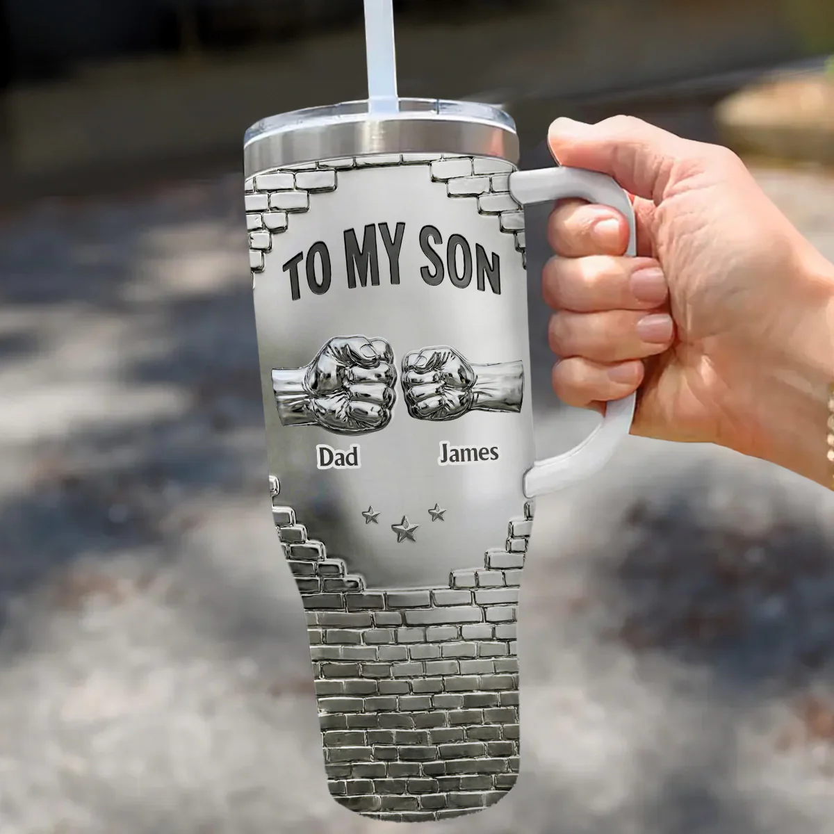 To My Son I Believe In You - Personalized Custom 40 Oz Tumbler - Image 3
