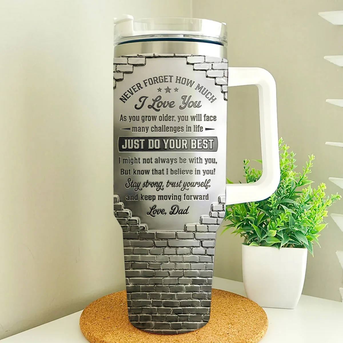 To My Son I Believe In You - Personalized Custom 40 Oz Tumbler - Image 4