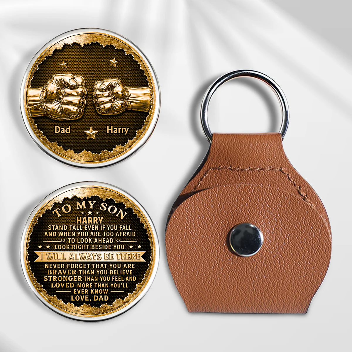 To My Son I Will Always Be There Forever - Personalized Custom Pocket Hug