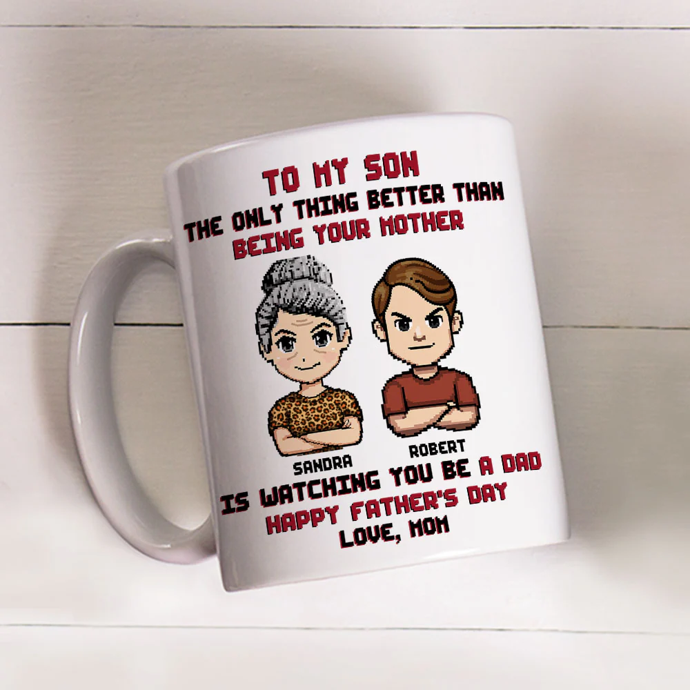 To My Son - Personalized Custom Coffee Mug - Image 3