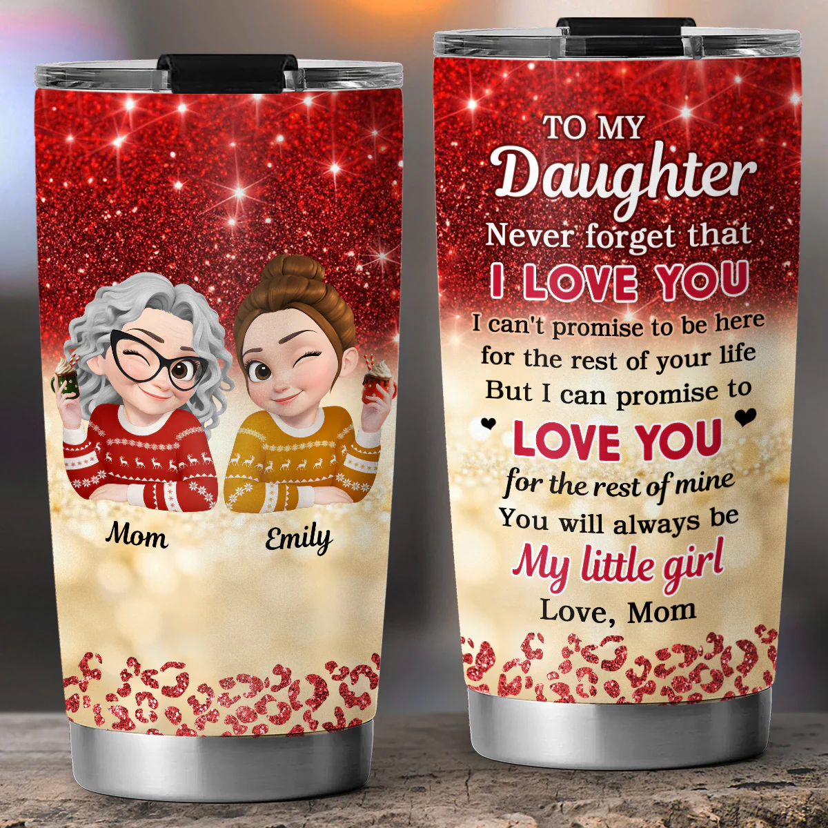 To My Warrior Daughter - Personalized Custom Tumbler - Image 2