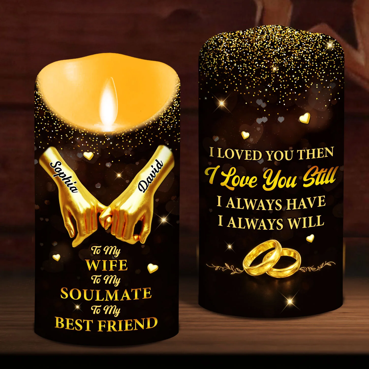 To My Wife I Love You Still - Personalized Custom LED Candle