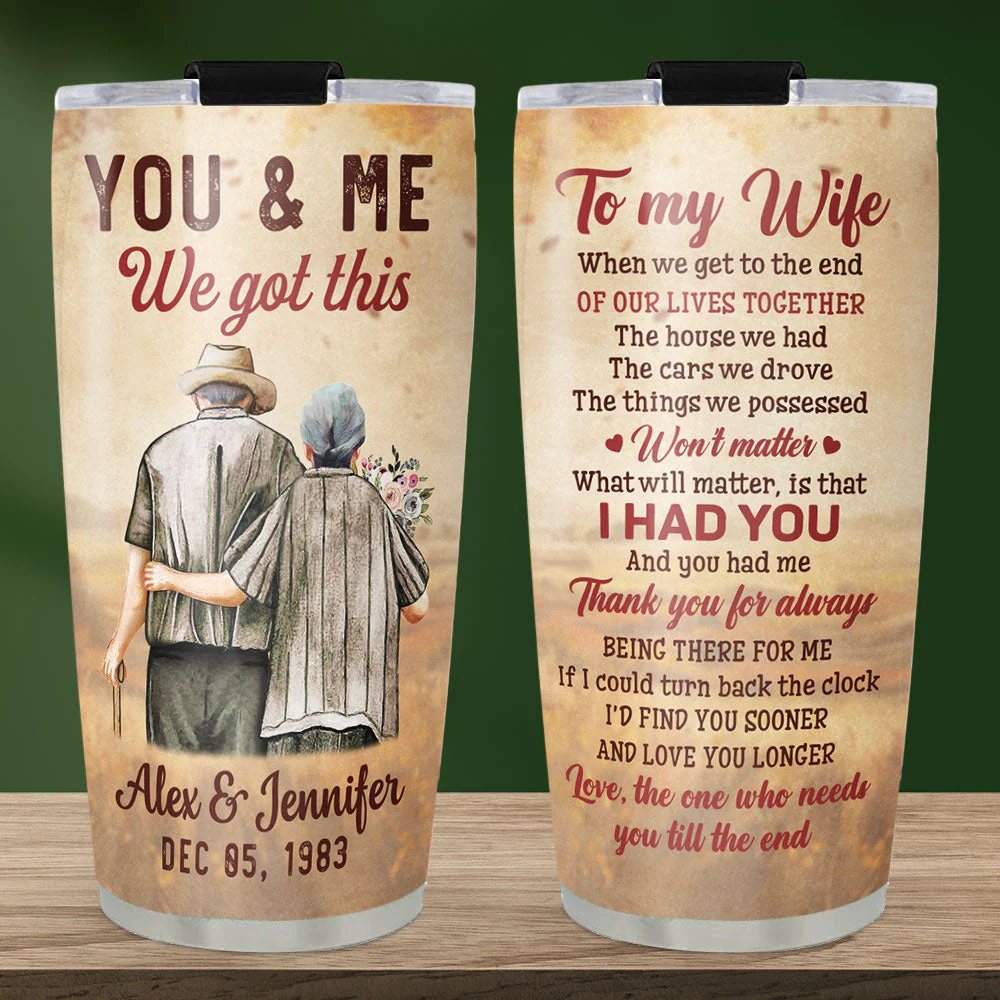 To My Wife - Personalized Custom Tumbler - Image 2