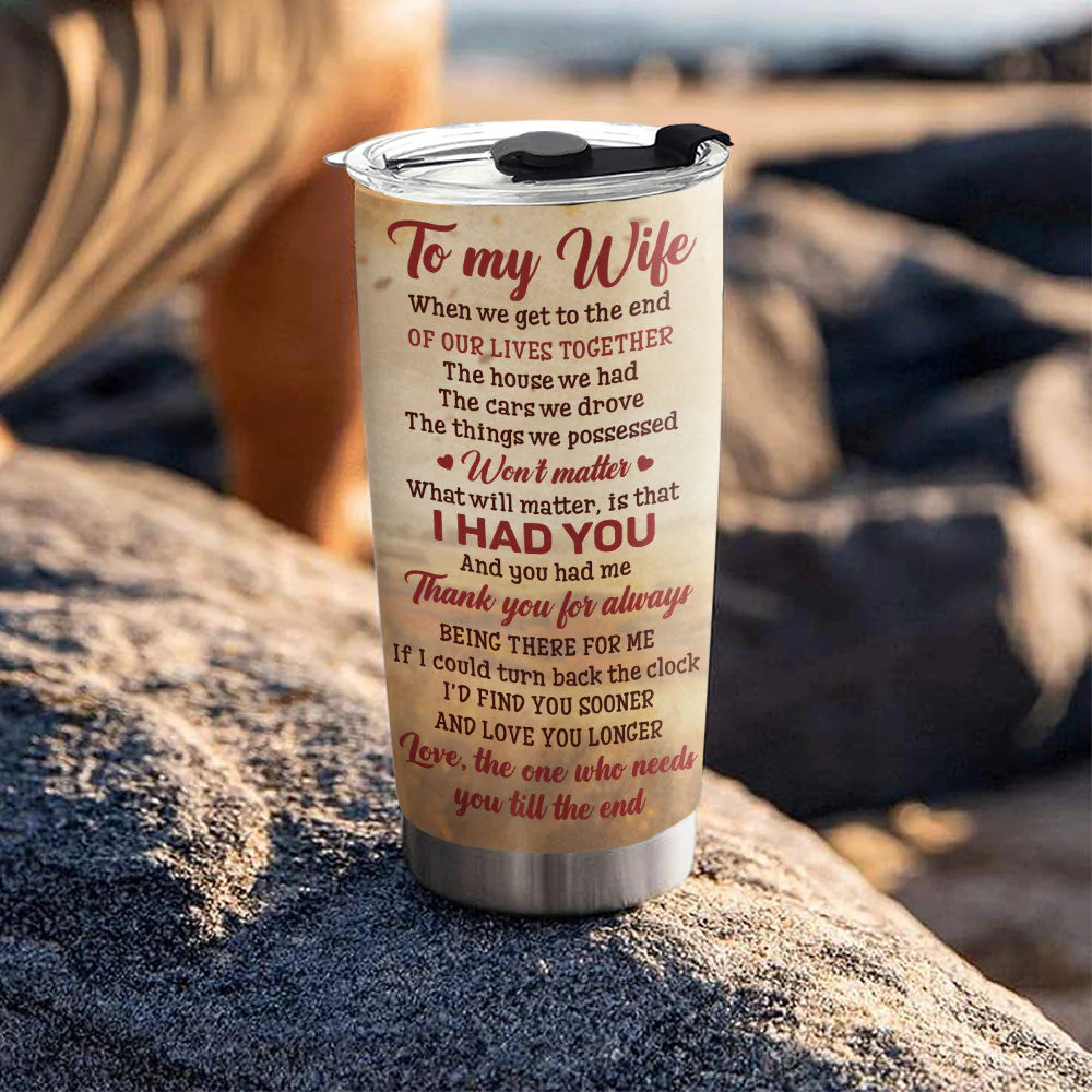 To My Wife - Personalized Custom Tumbler - Image 5