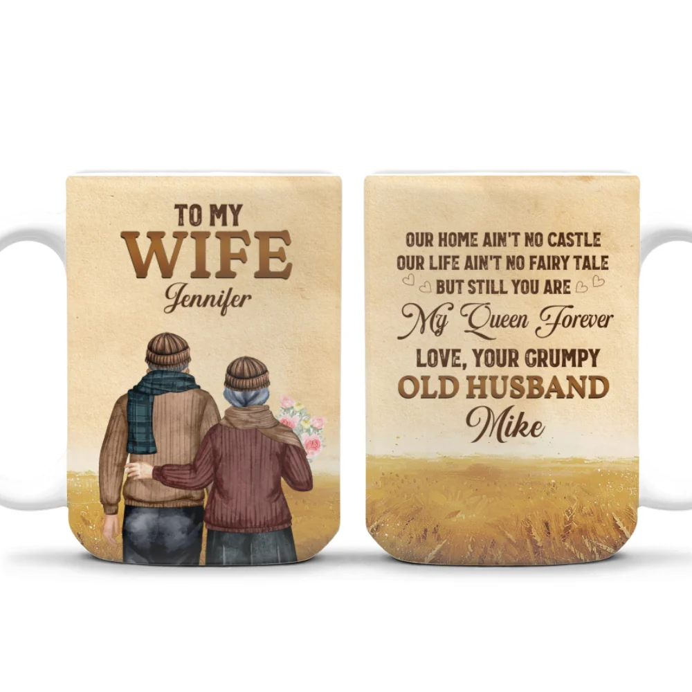 To My Wife You Are My Queen Forever - Personalized Custom Coffee Mug - Image 7