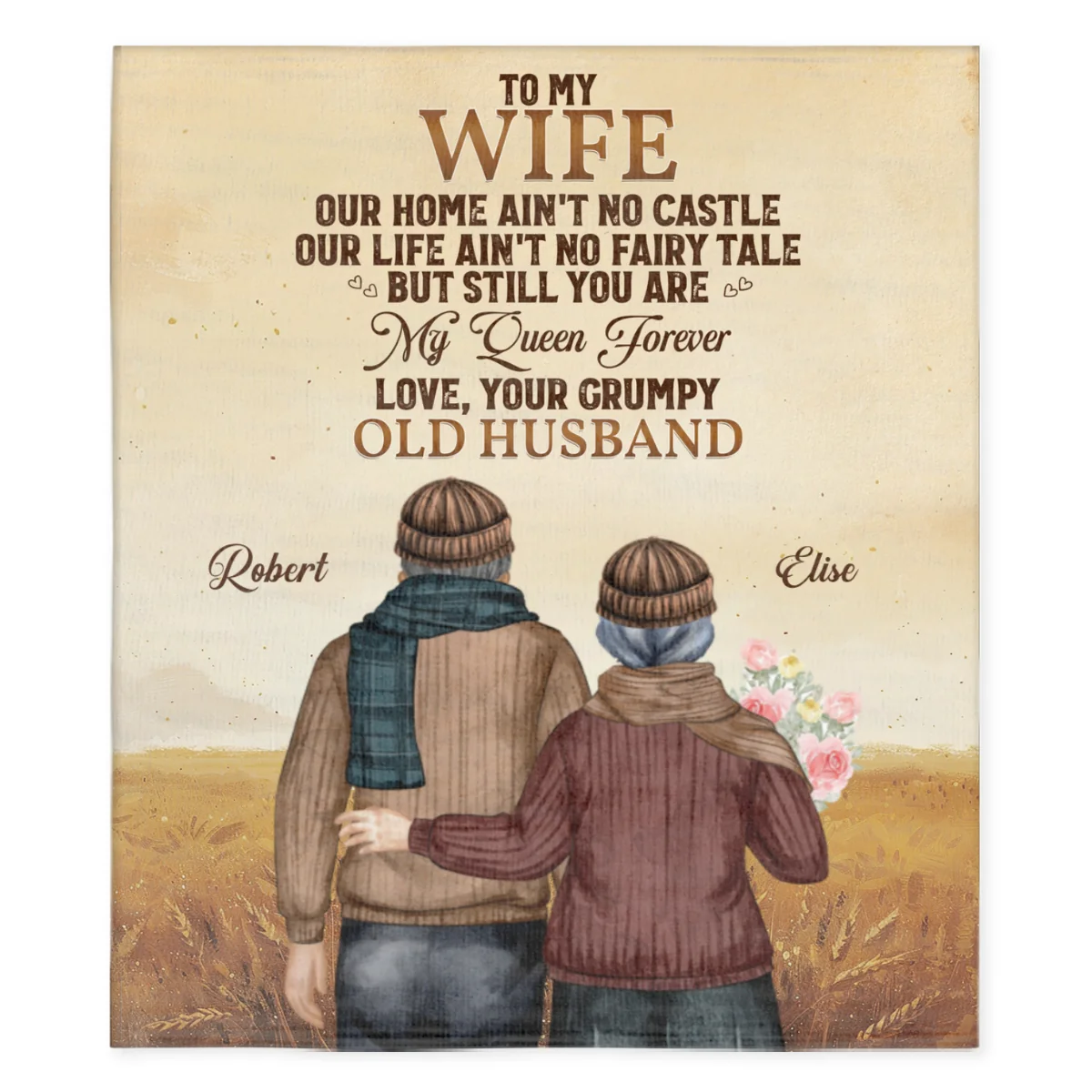 To My Wife You Are My Queen Forever - Personalized Custom Fleece Blanket - Image 5