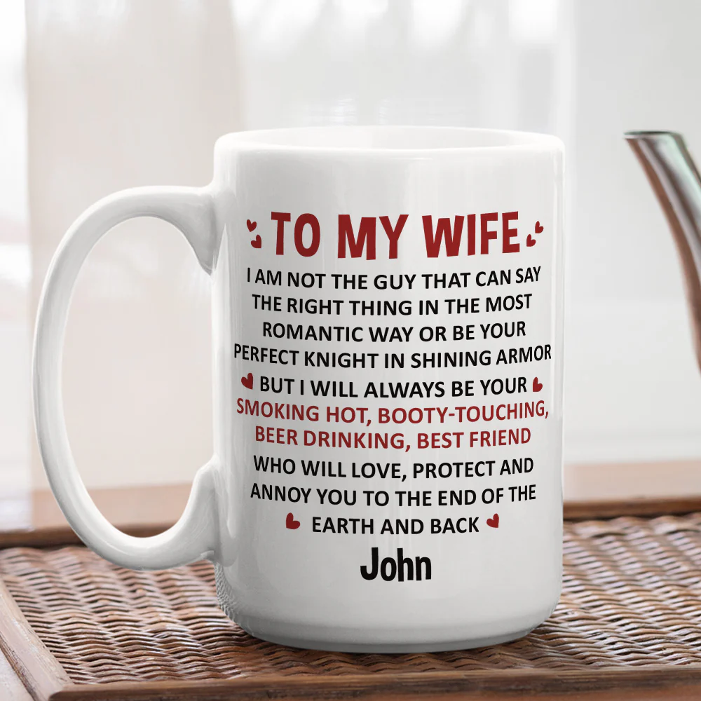 To My Wifey - Personalized Custom Coffee Mug - Image 5