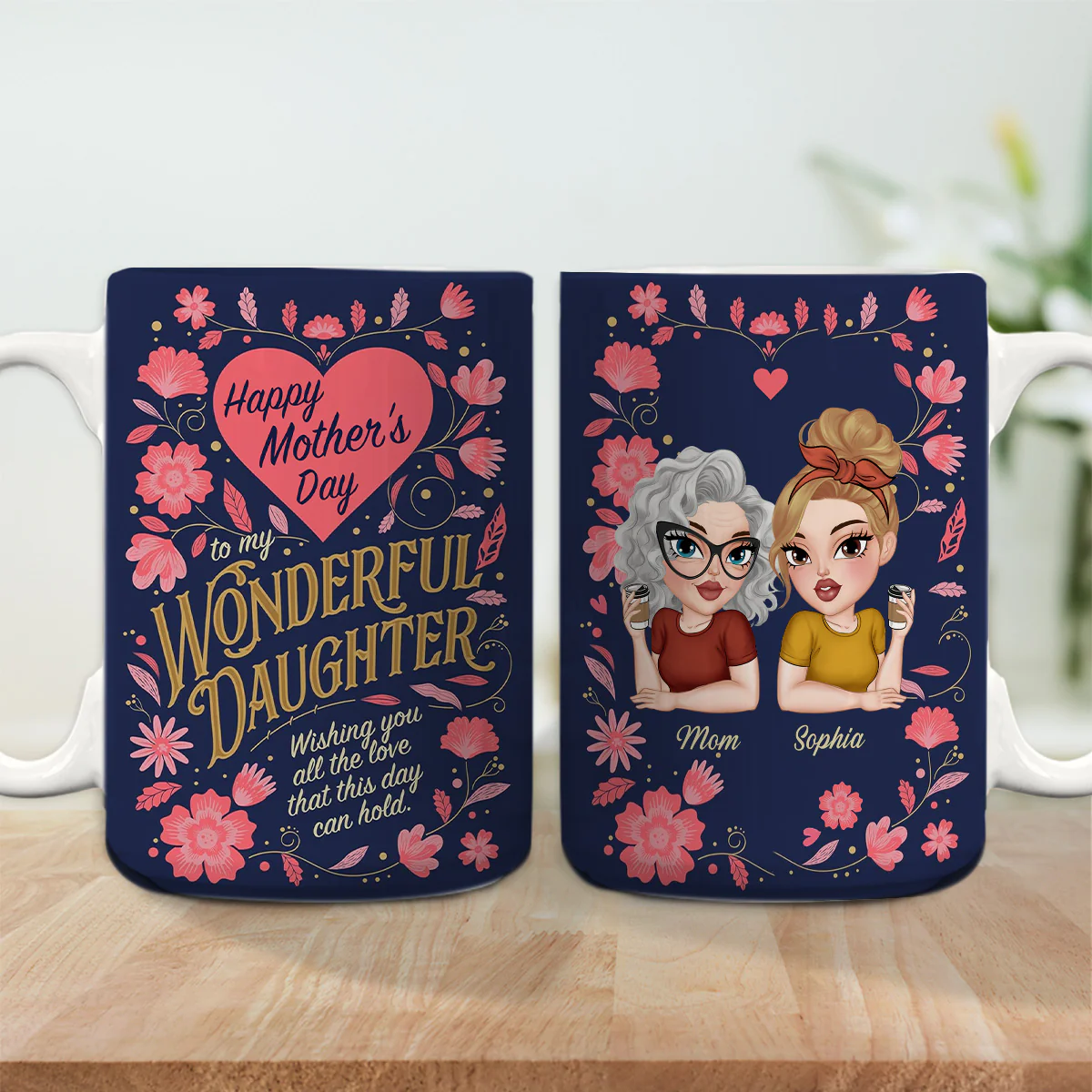 To My Wonderful Daughter - Personalized Custom Coffee Mug - Image 4