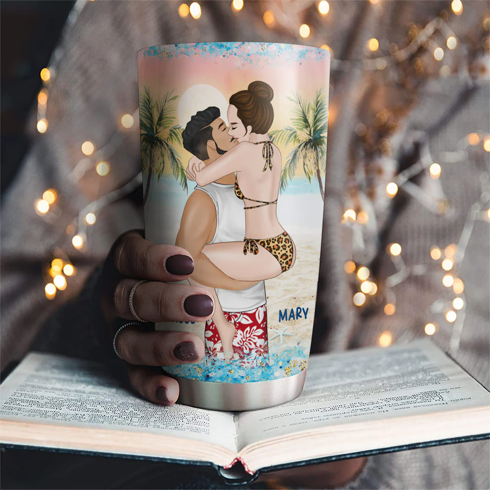 To The Beach - Personalized Custom Tumbler - Image 4