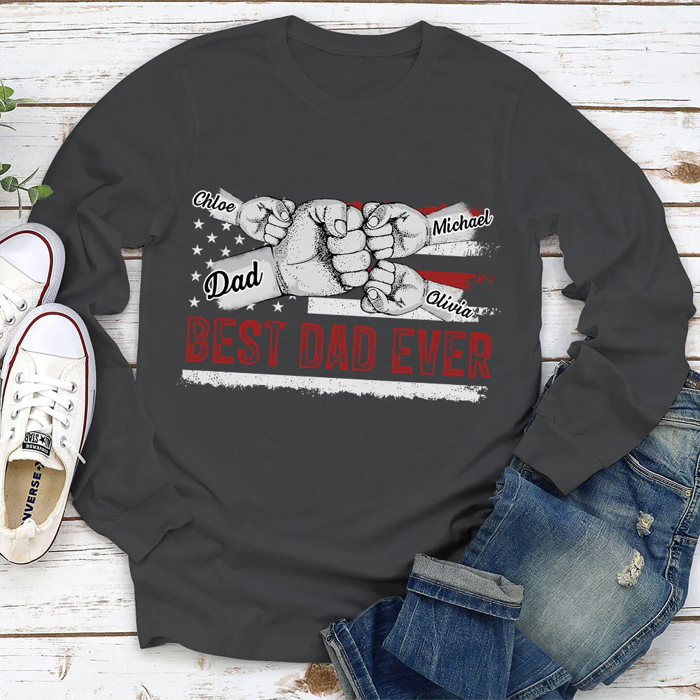 To The Best Dad - Personalized Custom Shirt - Image 3