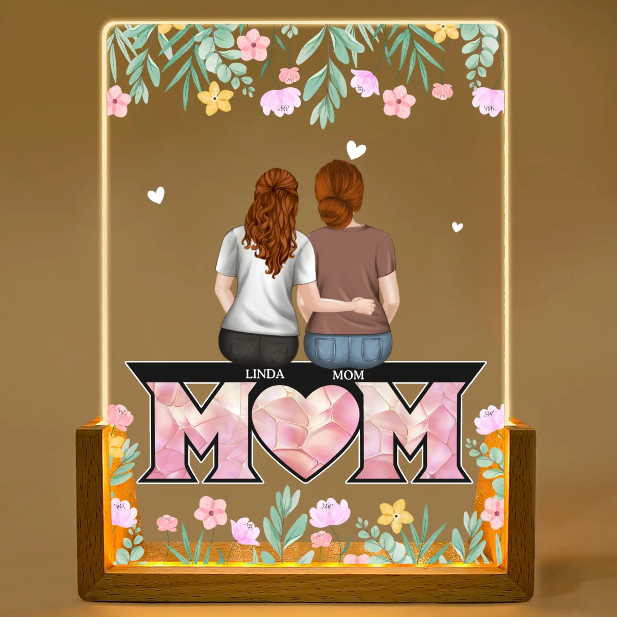 To The Best Mom - Personalized Custom Plaque With Walnut Base - Image 7