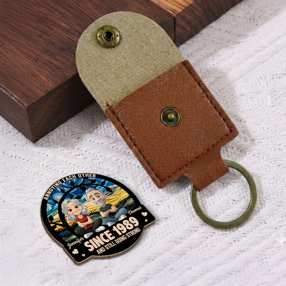 To The End Of Us - Personalized Custom Wooden Pocket Hug - Image 2