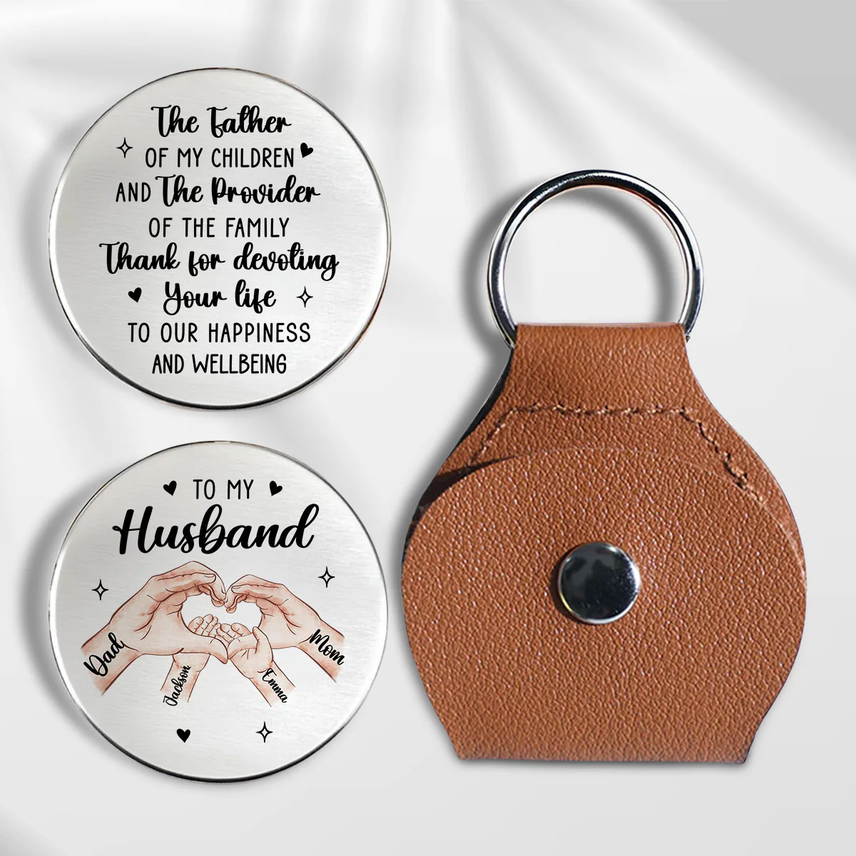 To The Father Of My Children - Personalized Custom Pocket Hug