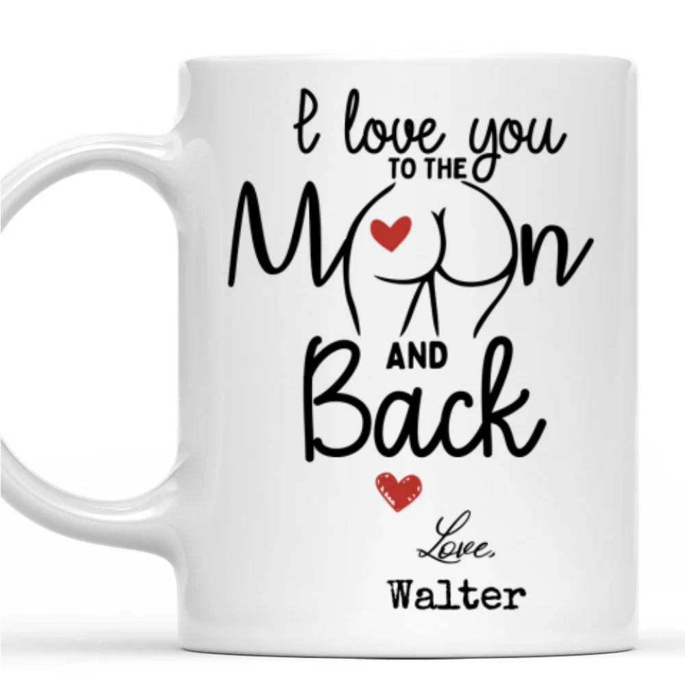 To The Moon - Personalized Custom Coffee Mug - Image 6