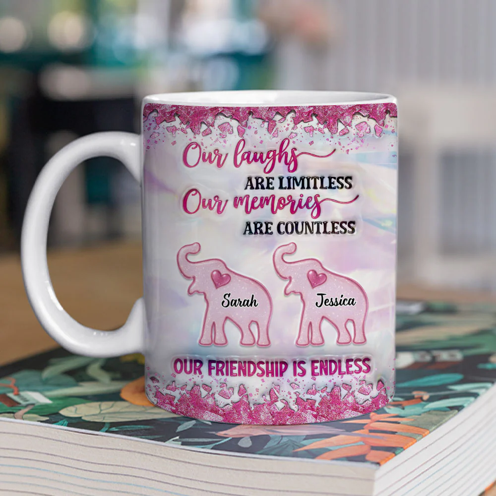 Together As Us - Personalized Custom 3D Inflated Effect Coffee Mug - Image 2