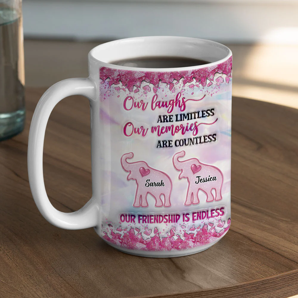 Together As Us - Personalized Custom 3D Inflated Effect Coffee Mug - Image 4