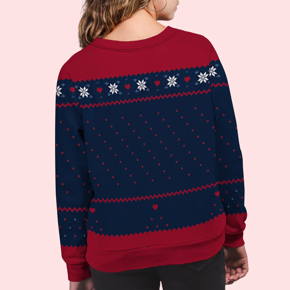 Together Forever Christmas - Personalized Custom All-Over-Print Sweatshirt - Image 5