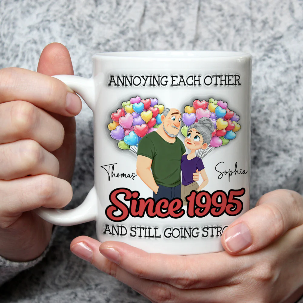 Together Forever - Personalized Custom 3D Inflated Effect Mug - Image 2
