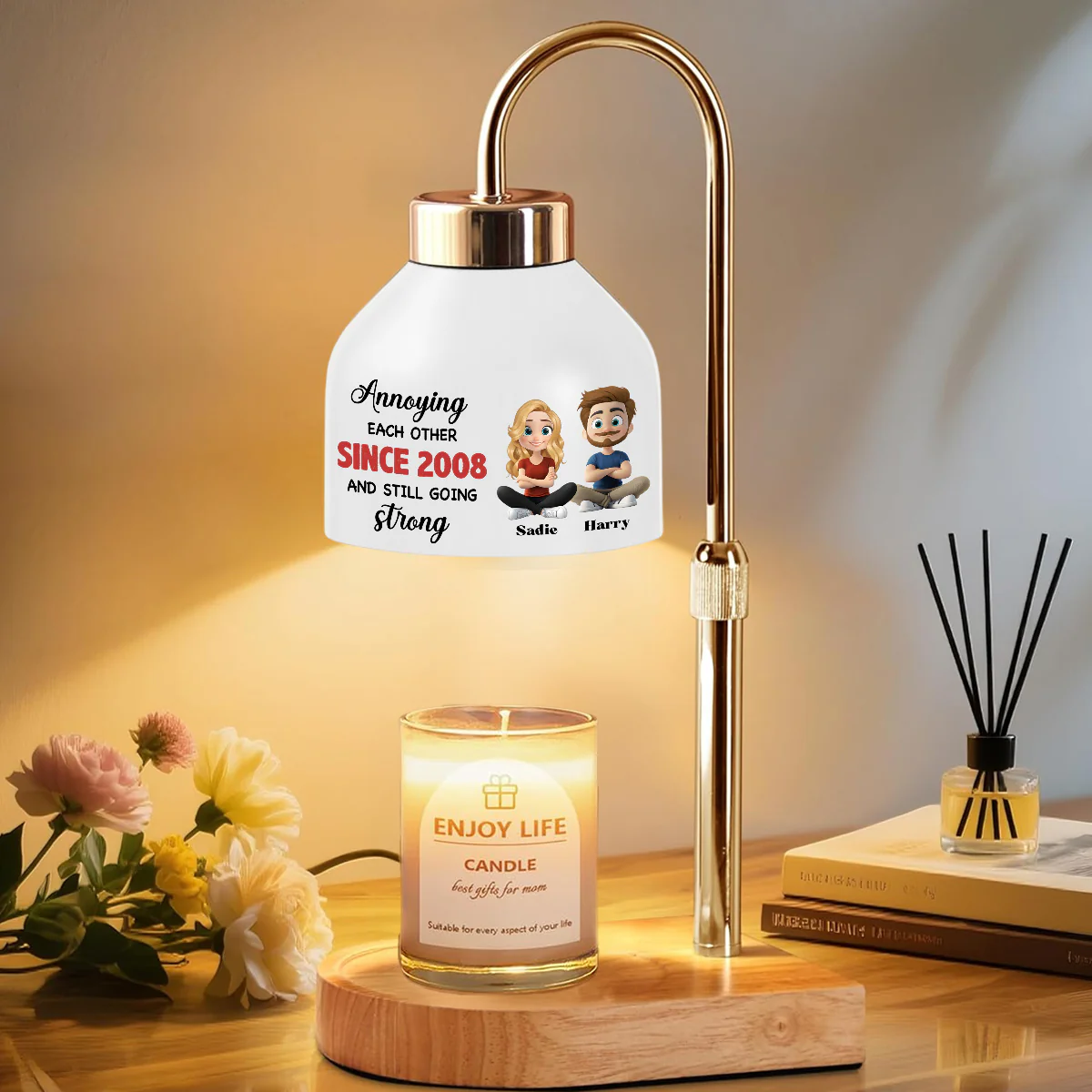 Together Forever - Personalized Custom Candle Warmer Lamp - Image 3
