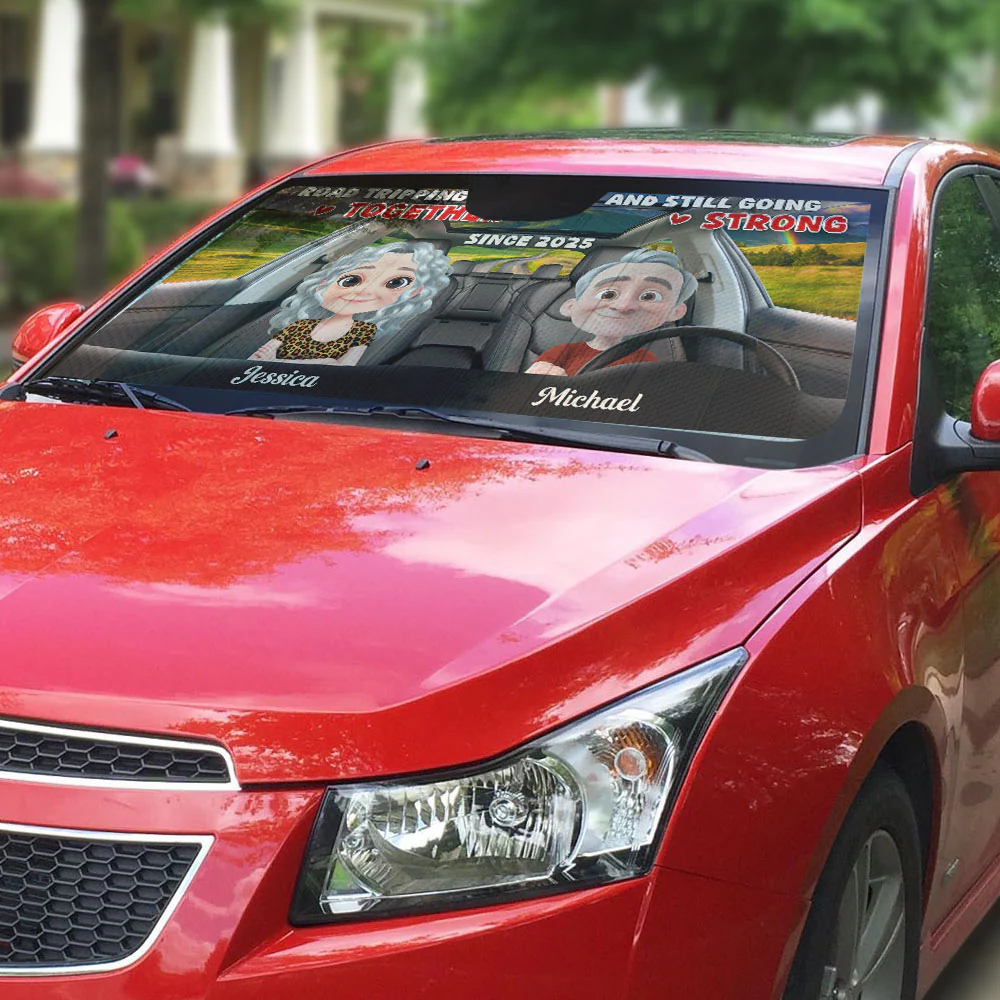 Together Forever - Personalized Custom Car Sunshade - Image 2
