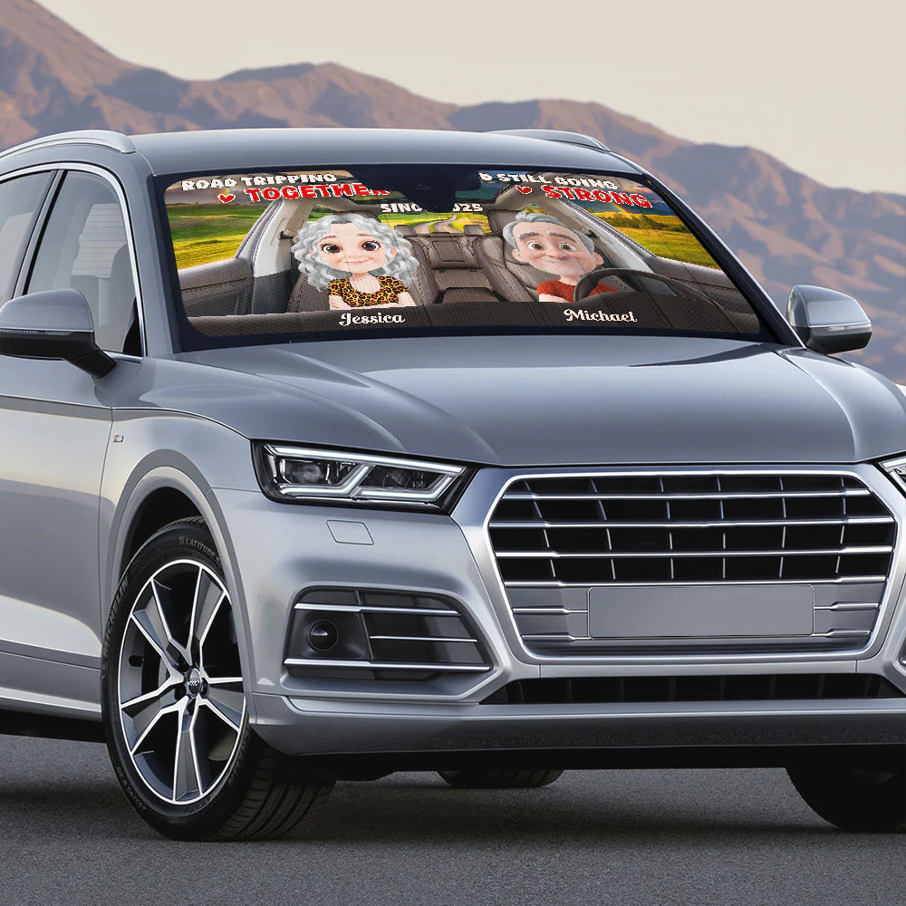 Together Forever - Personalized Custom Car Sunshade - Image 4