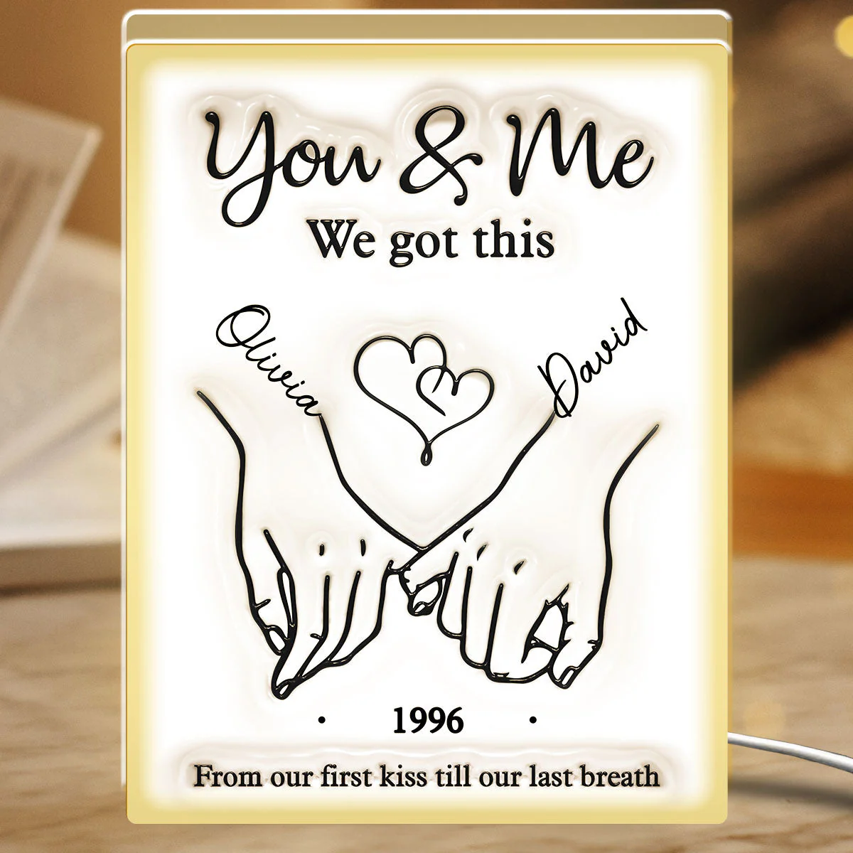 Together Forever - Personalized Custom Light Box - Image 2