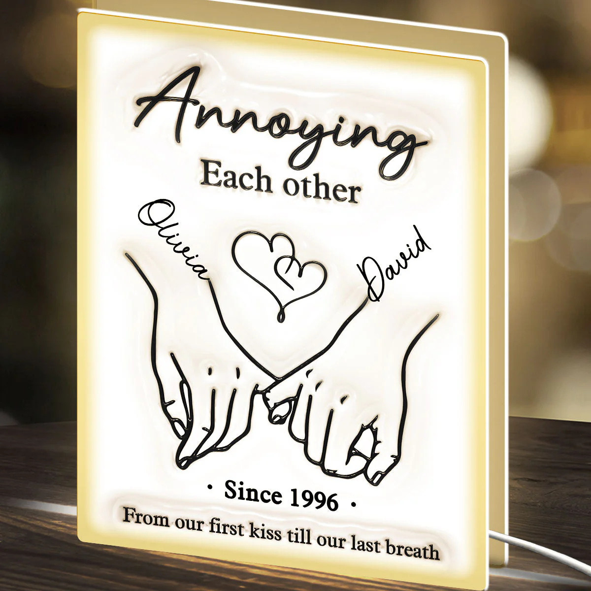 Together Forever - Personalized Custom Light Box - Image 3