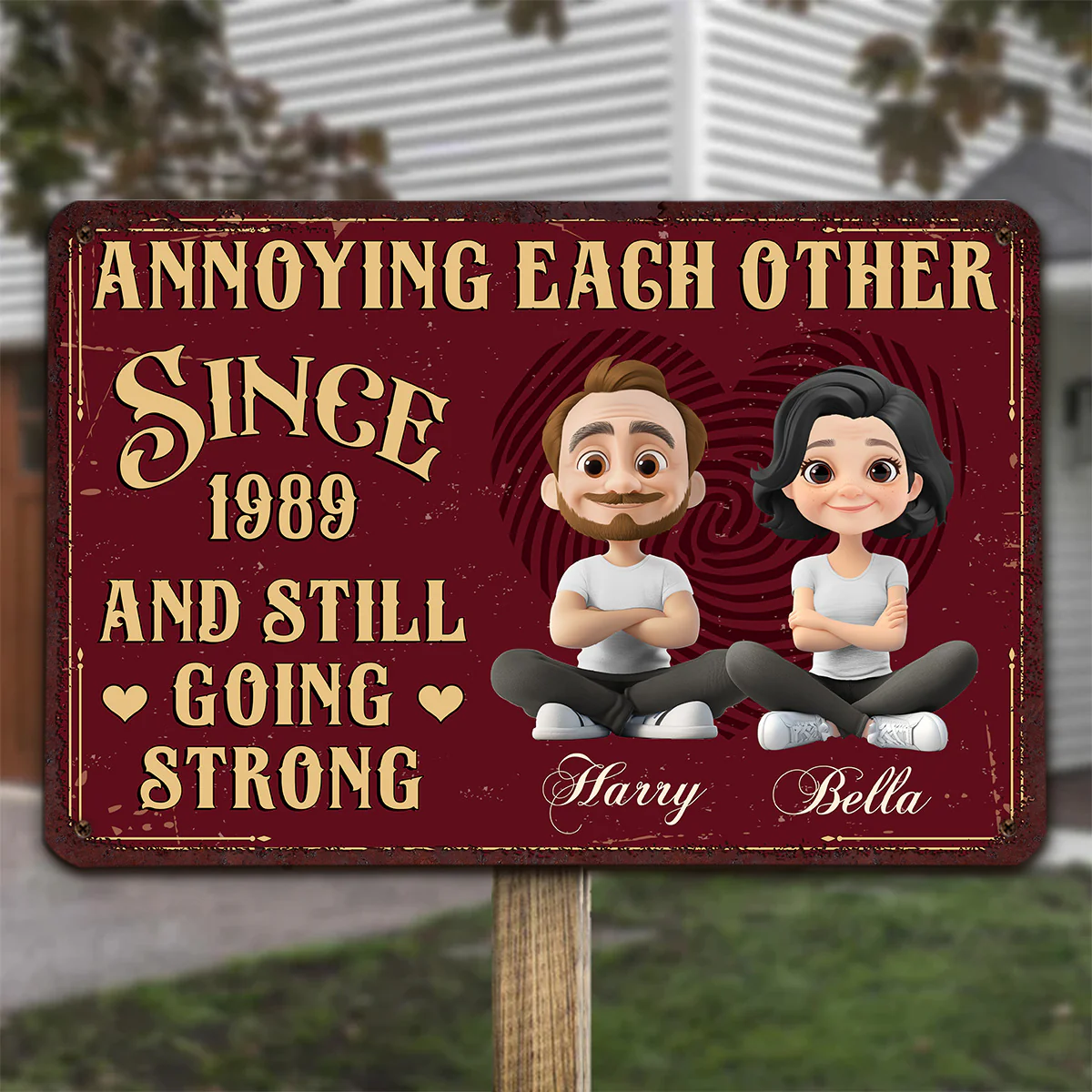 Together Forever - Personalized Custom Metal Sign - Image 2
