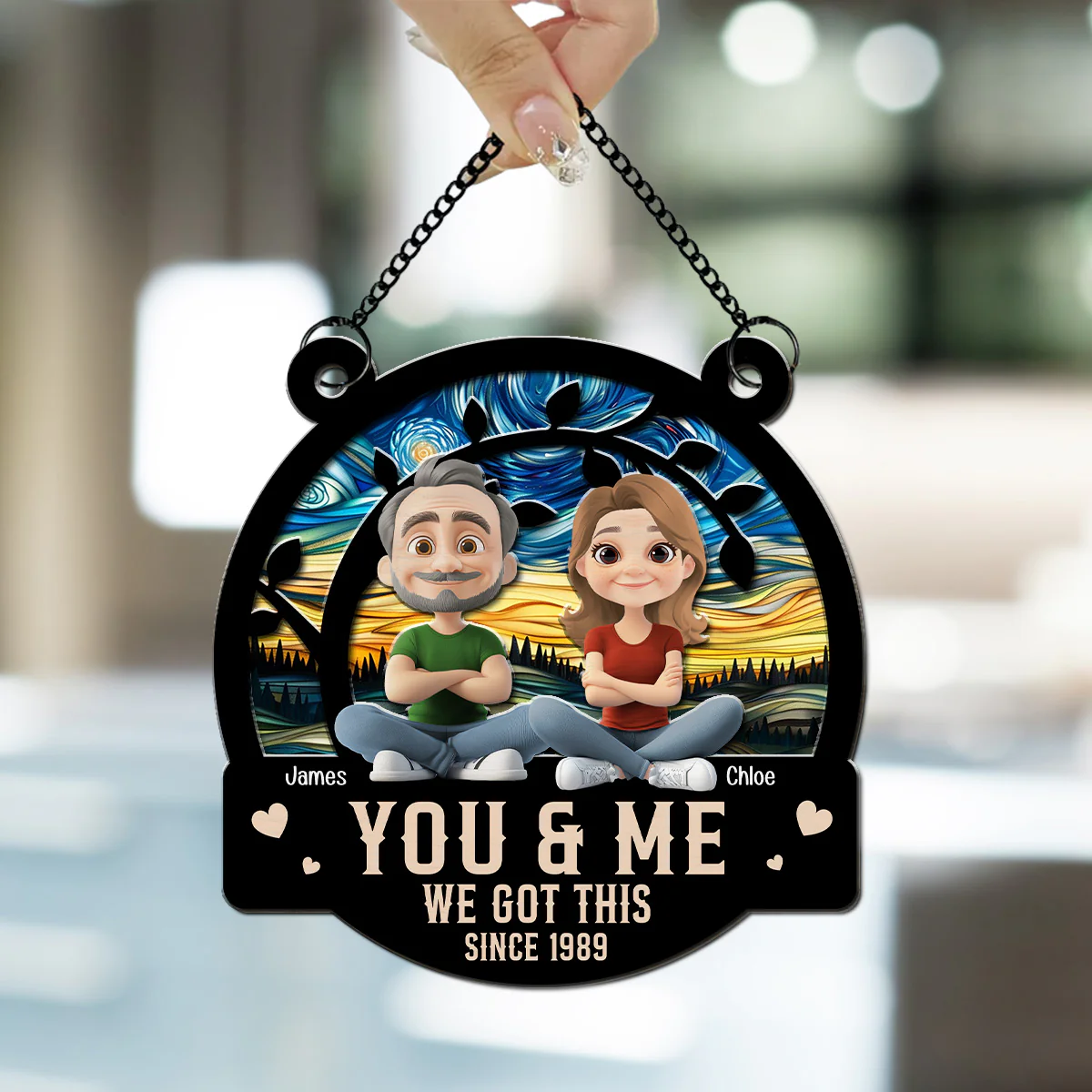Together Forever - Personalized Custom Suncatcher - Image 3